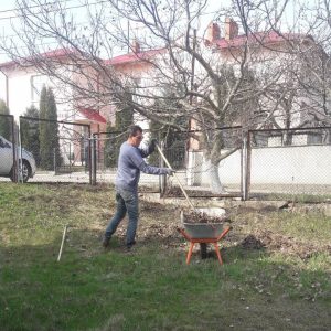Lucrările de salubrizare și amenajare a teritoriilor instituțiilor de învățământ continuă.